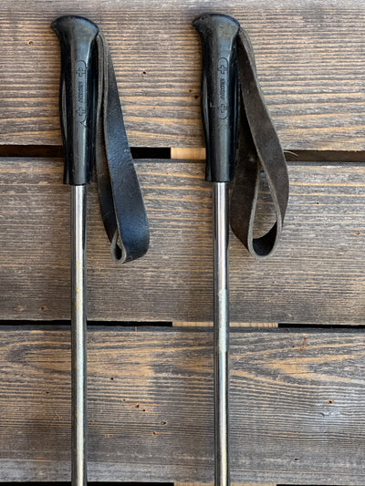 Swiss Army Ski Poles - Vintage WWII