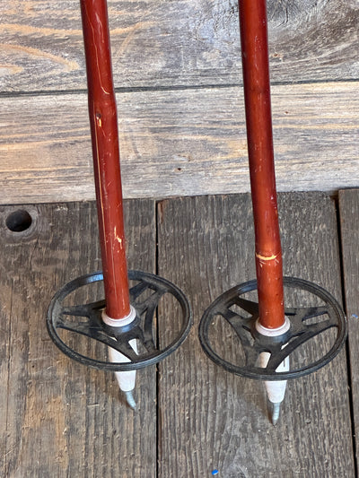 Vintage Bamboo Ski Poles - Moon Brand
