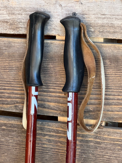 Vintage Bamboo Ski Poles - Moon Brand