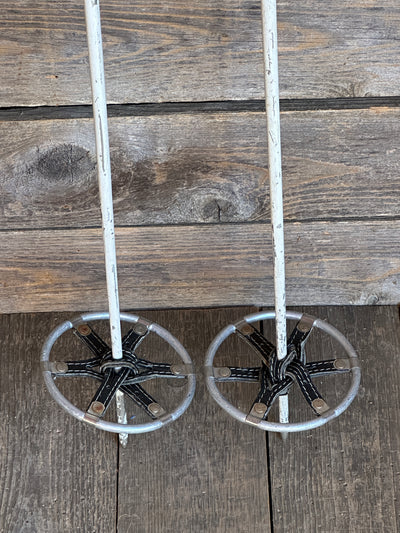 Swiss Army Ski Poles - Vintage - White