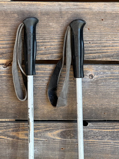 Swiss Army Ski Poles - Vintage - White