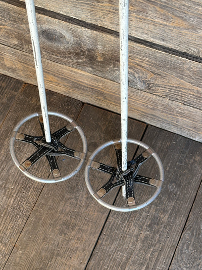 Swiss Army Ski Poles - Vintage - White