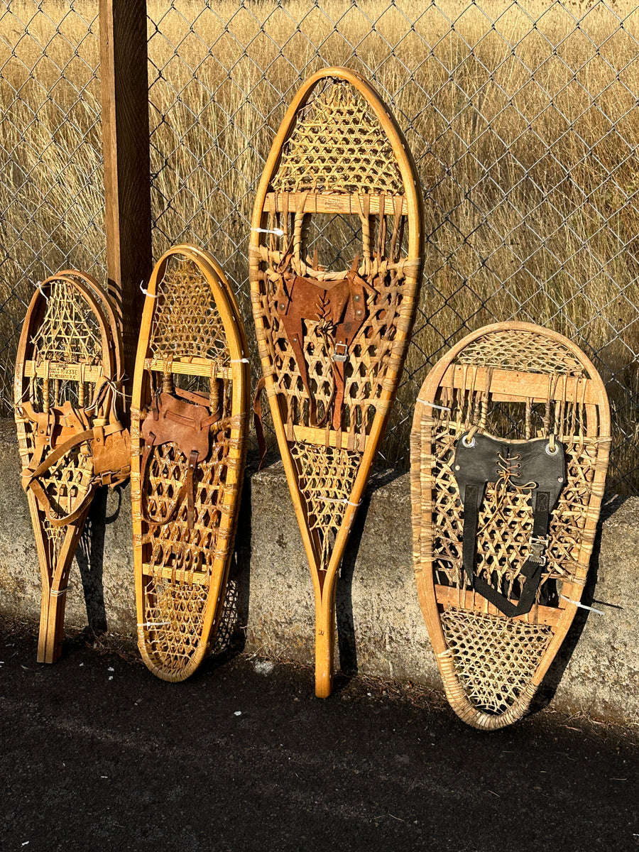 Vintage Snowshoe Collection - Four unique shapes