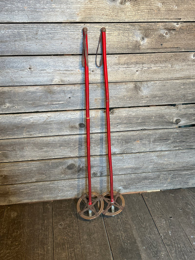 Antique Bamboo Ski Poles