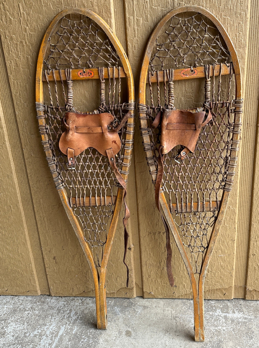 Vintage Canadian Faber Snowshoes