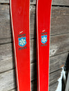 Vintage Red Snow Patrol Skis
