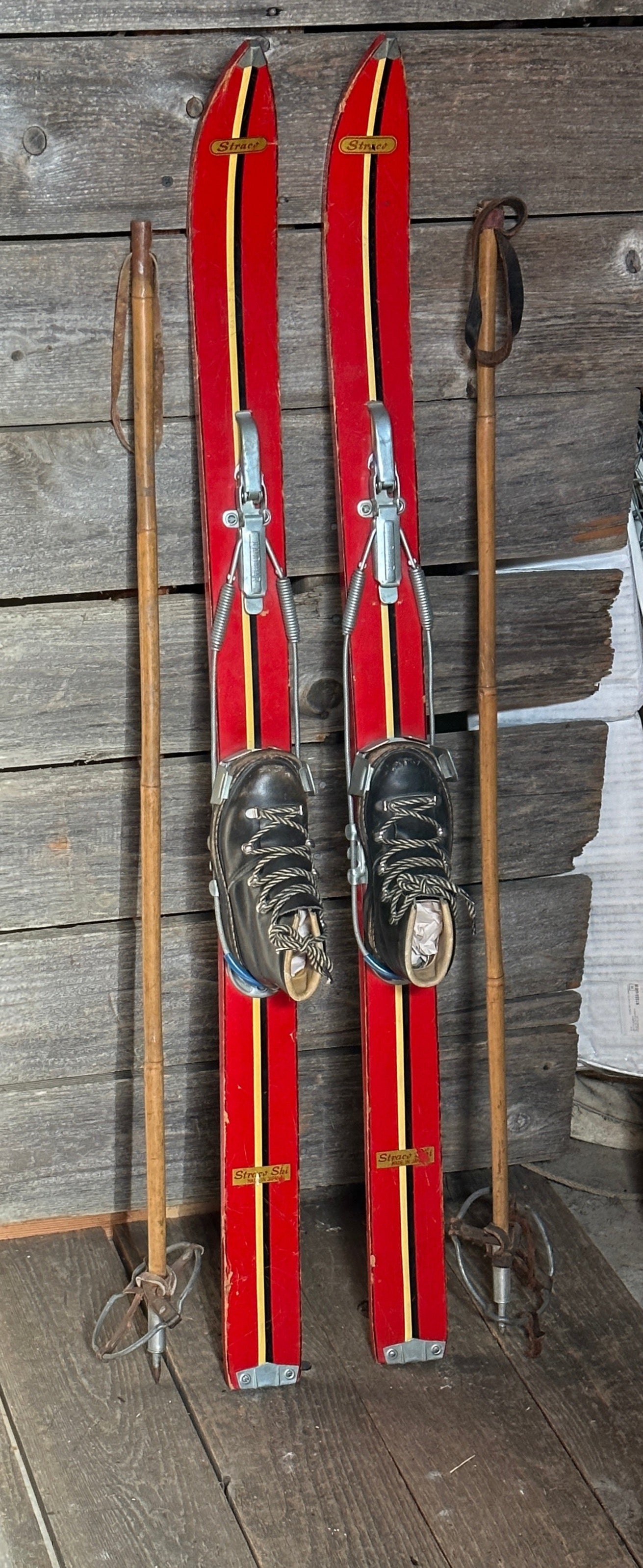 Kids Stratco Skis with Boots and Poles - Great Set