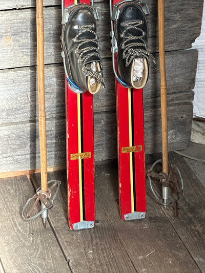 Kids Stratco Skis with Boots and Poles - Great Set!