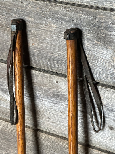 Vintage Hickory Ski Poles