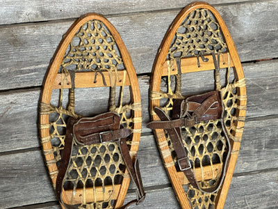 Vintage Child-Sized Canadian Snowshoes