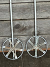Vintage White US Ski Poles