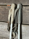 Vintage White US Ski Poles