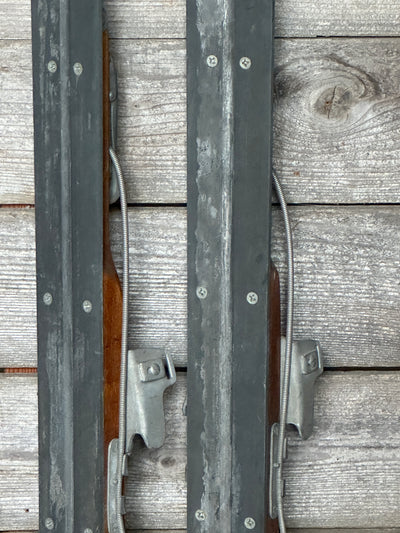 1940s Metal "Air Ski" Downhill Skis