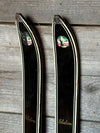 Vintage Junior Skis and Poles Set - Black (1950s-1960s)