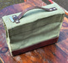 Vintage Leather and Canvas Swiss - Carry Bag