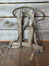 Vintage French Metal Frame Backpack - Green