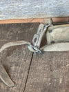 Vintage French Metal Frame Backpack - Green