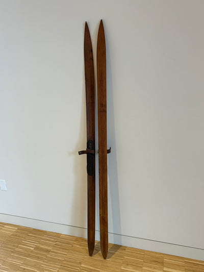 Vintage Wooden Swedish Skis
