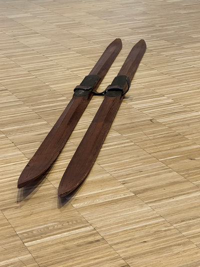 Vintage Wooden Swedish Skis