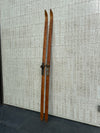 Wooden Norwegian Snow Skis - Antique