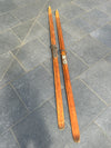 Wooden Norwegian Snow Skis - Antique