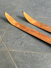 Wooden Norwegian Snow Skis - Antique