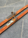 Wooden Norwegian Snow Skis - Antique