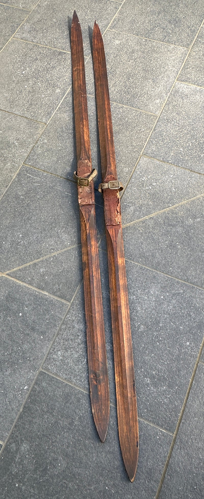Primitive Wooden Swedish Skis - 101"