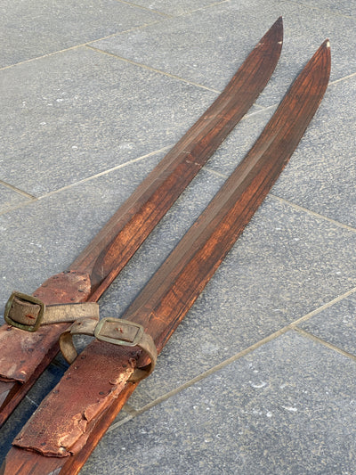 Primitive Wooden Swedish Skis - 101"
