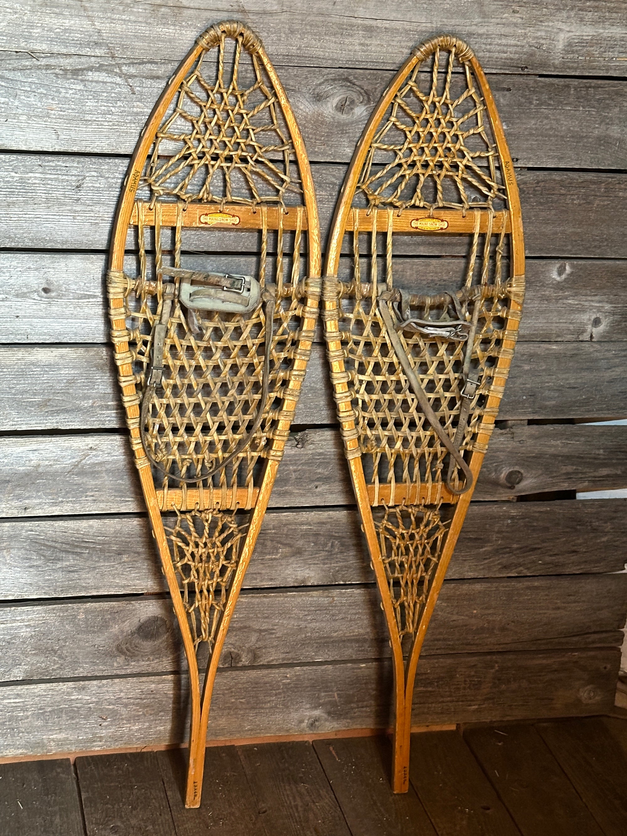 Snow Boots Vintage Wooden Snowshoes Natural Wooden Snow Shoe Pair