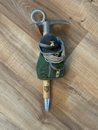 Vintage Ice Axe Souvenir Mountain Climber Italian 10 Inch