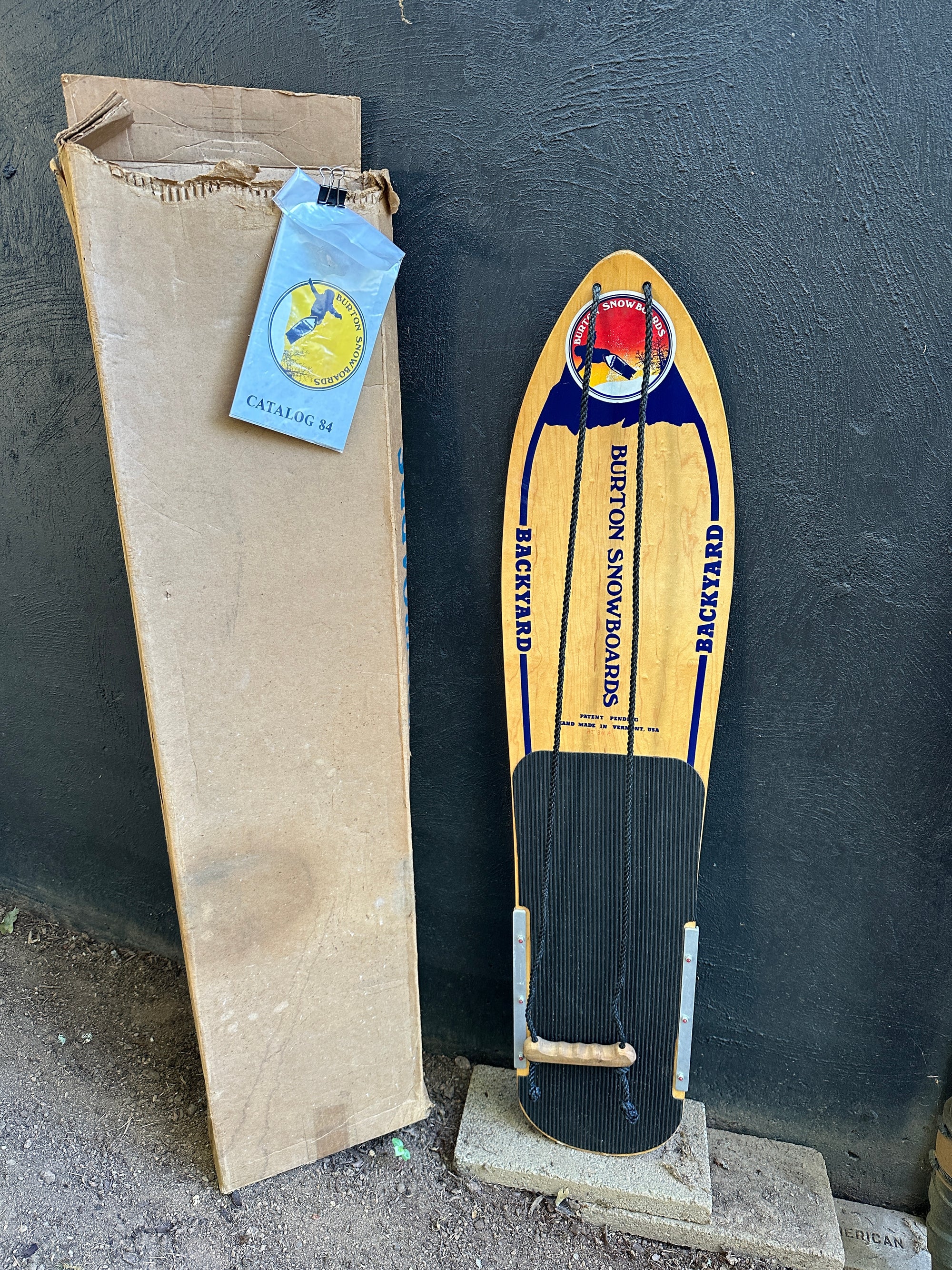 Vintage Burton Backyard Snowboard 1984 Vintage Burton Backyard Snowboard 1984