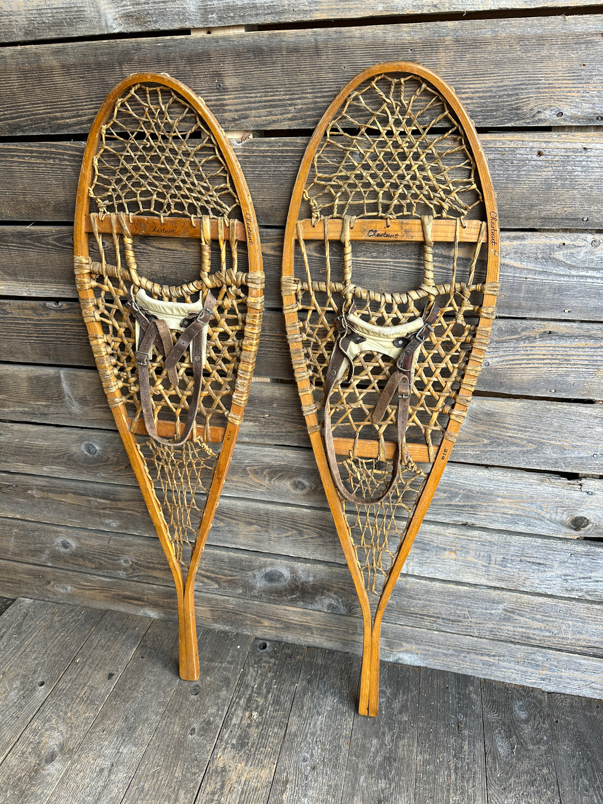 Vintage Chestnut Canoe Company Snowwhoes