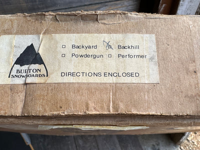 1983 Vintage Burton Backhill Snowboard (with Original Box)