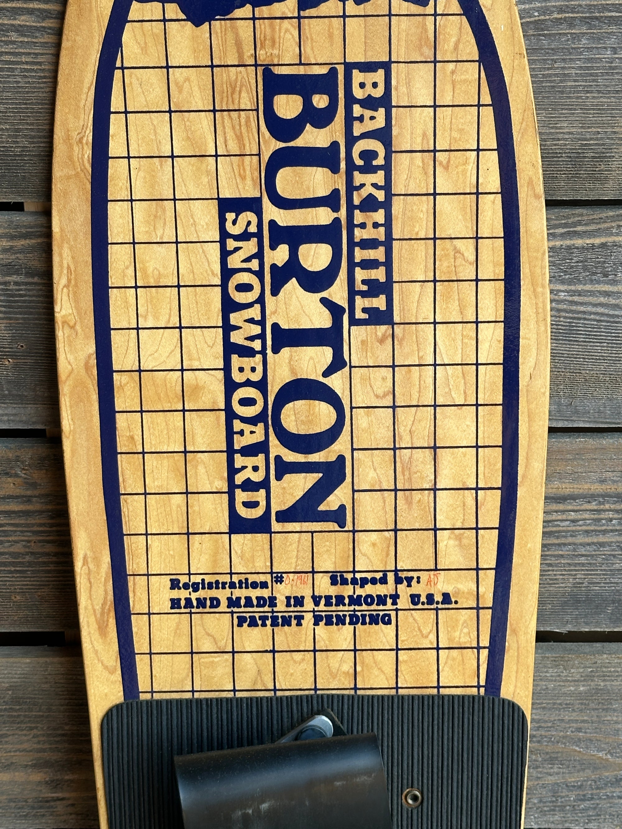 1983 Vintage Burton Backhill Snowboard (with Original Box) 1983 Vintage Burton Backhill Snowboard (with Original Box)