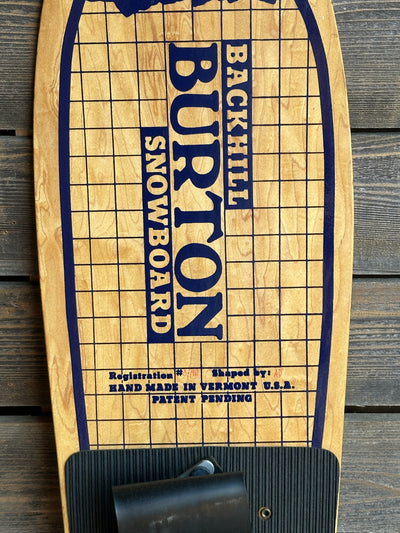 1983 Vintage Burton Backhill Snowboard (with Original Box)