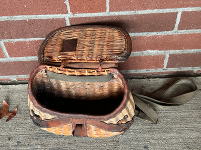 Vintage Fishing Creel for Cabin Decor