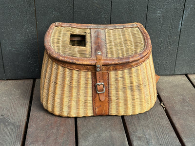 Vintage Fishing Creel Basket