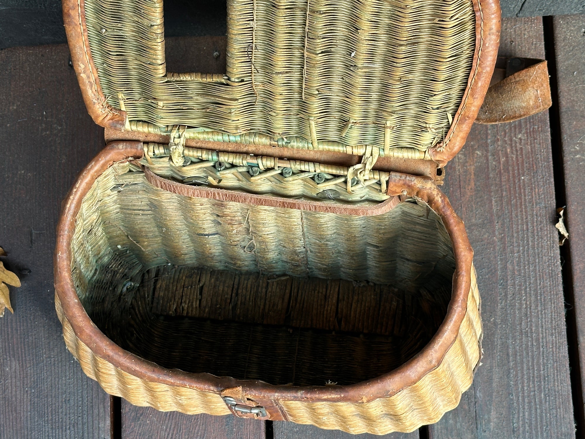 Vintage Fishing Creel Basket