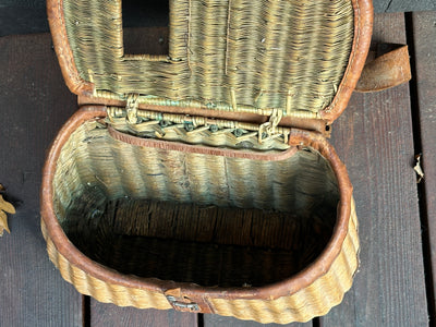 Vintage Fishing Creel Basket