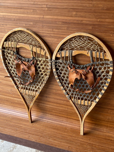 Vintage Snowshoes - Bearpaw shape