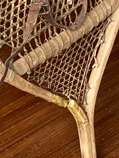 Vintage Canadian Bear Paw Snowshoes