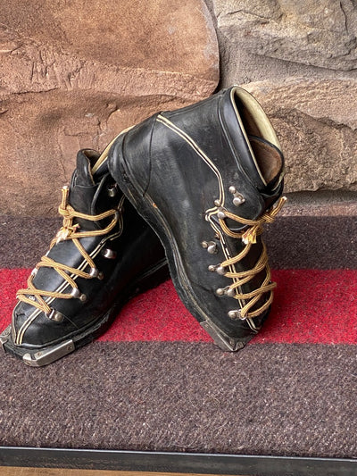 Vintage Daiichi Otaru Leather Downhill Ski Boots