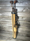 Vintage Golf Bag with Hickory shafted Clubs