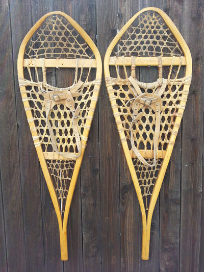 Vintage Wooden Snowshoes - Canada
