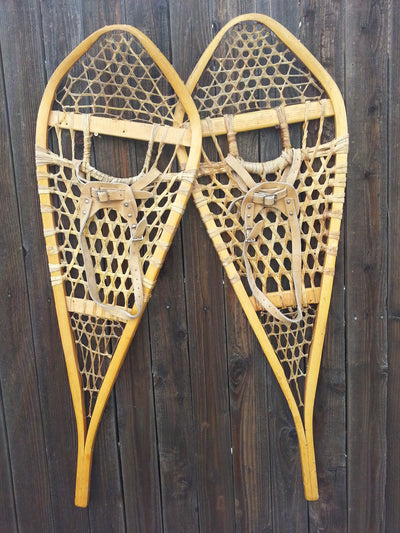 Vintage Wooden Snowshoes - Canada