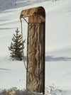 Wooden Toboggan with Sledding Pad