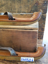 Wooden Skates with Hand Forged Blades