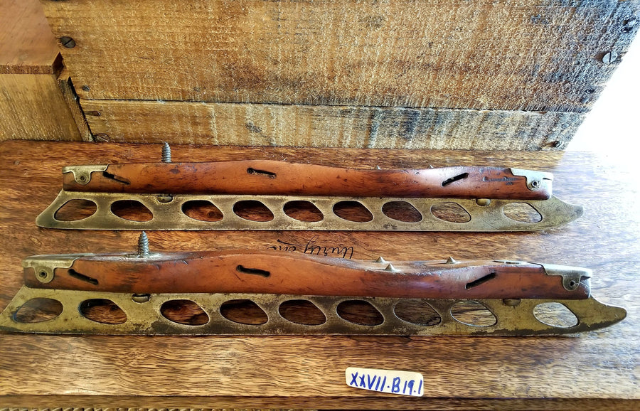 Vintage Racing Skates with holes in blades