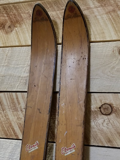 Antique Ebonite Bottom All Racer Skis